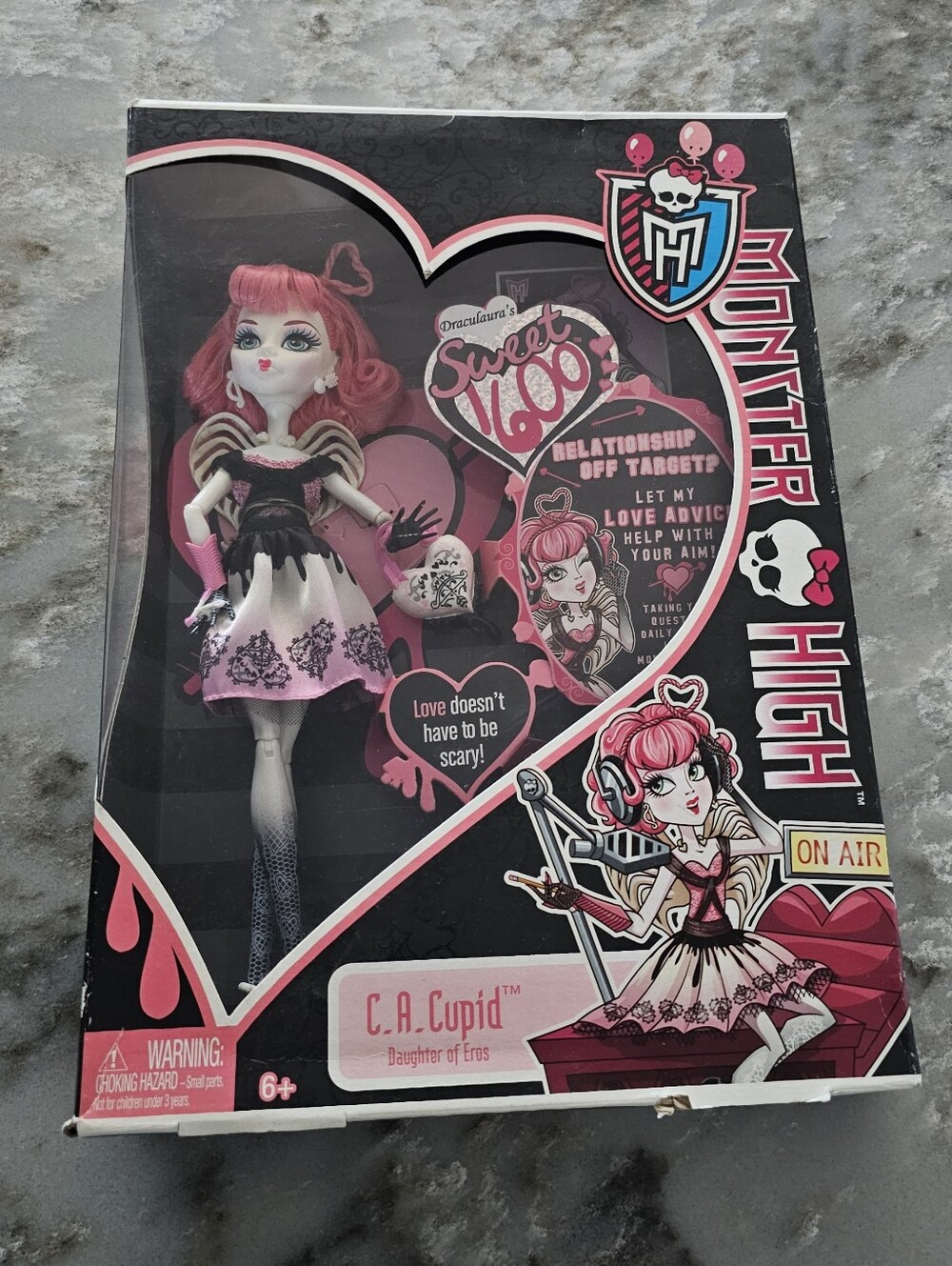Monster High C.A. Cupid Sweet 1600 Doll NIB Damaged Box Read Description